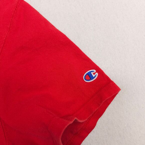 Champion Casual Short Sleeve Pullover T Shirt Mens Size Large L Red - Picture 4 of 9